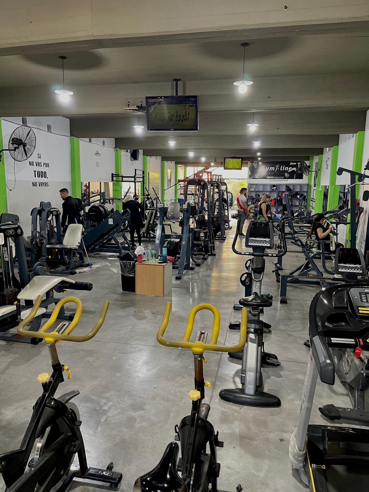 Sala de musculación y pesas en Gymline San Miguel
